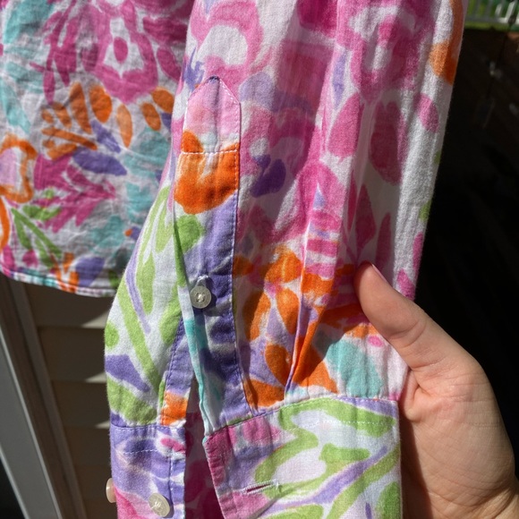 Ralph Lauren Floral Blouse petite large - Picture 7 of 8